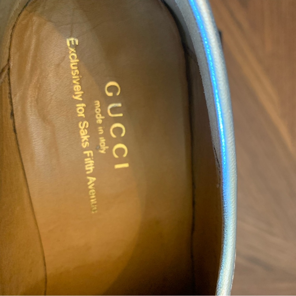 Gucci Vegas Loafer block heel Silver 37.5 - Picture 7 of 10